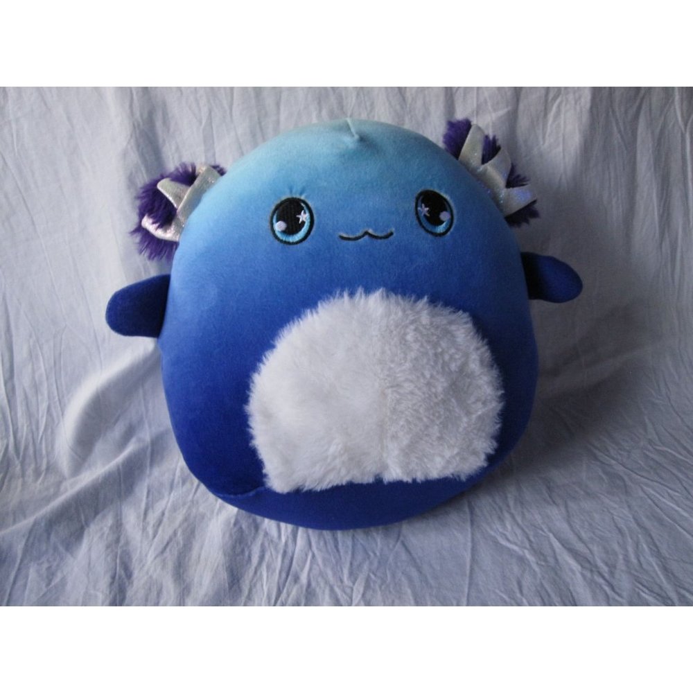 Original SquishMallow 9" Ombre Axolotl Purple Blue Kelly Toys Plush Doll RARE!‎